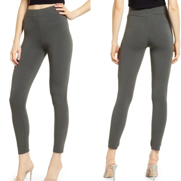 Good American Womens High-rise Essential Leggings Sz 1 Small Green GP0791M - Picture 1 of 8